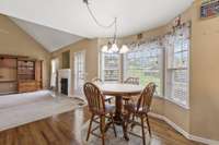 Additional view of the kitchen eating area