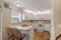 Kitchen with Microwave, Range and Dishwasher