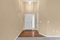 Inside entryway