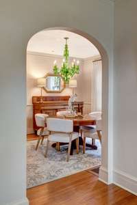 Arched doorway leads you into the Dining Room