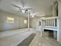 Same room, concrete floors.