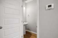 Half Bath/Powder Room Conveniently Located on the Main Level.