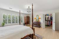 Large primary bedroom suite on the second floor.  Walk-in closet.
