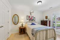 First floor bedroom with large storage closet.