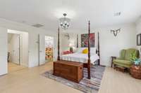 Office space across the hall and ensuite primary bath.