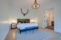 Spacious primary suite