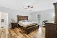 Spacious primary suite on main level