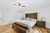 Ample sunlight makes this room feel even larger!