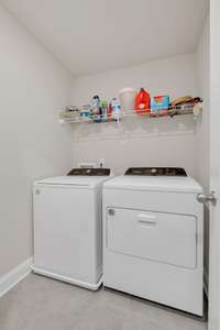 Washer and Dryer Included!