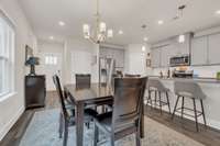 Dining and kitchen view