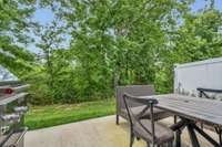 Backyard offers privacy! No homes behind you!