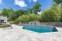Pool has been fully renovated. The deep end is 9-10 ft deep.