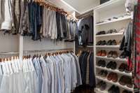 1/2 of walk in closet