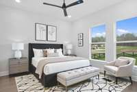 Virtually Staged Photo for Inspiration Only & to Showcase How Space Can Be Used.