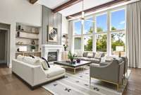 Virtually Staged Photo for Inspiration Only & to Showcase How Space Can Be Used.