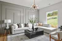 Virtually Staged Photo for Inspiration Only & to Showcase How Space Can Be Used.