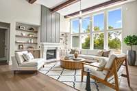 Virtually Staged Photo for Inspiration Only & to Showcase How Space Can Be Used.