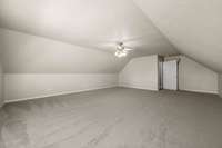 Another look at the bonus room. This space has it's own HVAC unit and can be completely shut off from the rest of the house. Great flex space!