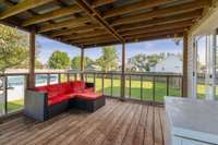 Enjoy this covered 14'x17' Deck with new screens