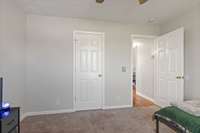 A view of 3rd Bedroom with door entering into the hallway