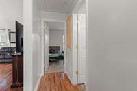 This hallway will lead you to Bedroom Two