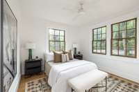 This is the main level primary suite, which has its own wing of the house!