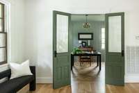 All of the doors and hardware throughout the house are vintage!