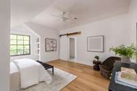 Upstairs primary suite