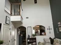 Large open space entry-living room