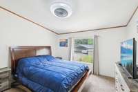2nd bedroom with update fans and paint.