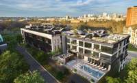 Expansive views overlooking Nashville's Centennial Park, including the iconic Parthenon, with stunning glimpses of the downtown skyline.