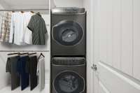 Washer/dryer connection of your very own! (virtually staged)