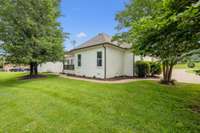Back corner of yard.
