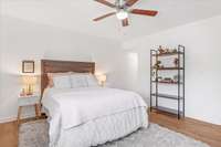 Primary bedroom with en-suite bath and walk in closet.