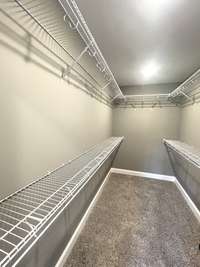 Owner's Closet Loaded with Hanging Space & Regular Storage....You won't be disappointed !!!!
