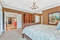 Primary Suite with trey ceiling
