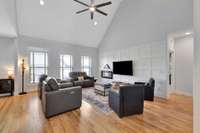 21ft vaulted ceilings in foyer and great room