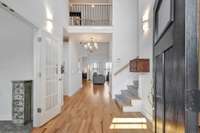 Natural, sanded & stained finished hardwoods
