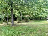 The back yard is a nice size. The lot goes to the middle of the creek (seller believes). Back part of the lot is in the flood zone but home and sheds are not in the flood zone (buyer to confirm)