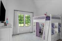 Rendering if bedroom is painted white