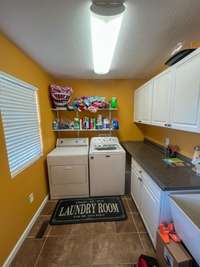 Oversized Laundry Room With A Mop Sink!