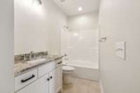 4th full bathroom is upstairs off the bonus room (or 6th bedroom)