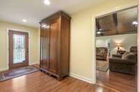 Large foyer 13x7 flows into the Living & Dining areas with See Thru gas fireplace;