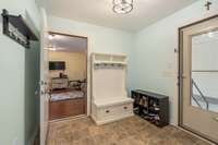 Mud Room/Drop Zone from Back door at the Breezeway with extra parking and 2 car garage; Flows into the Bedroom #4