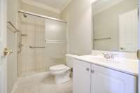 Full bathroom near bedroom 3