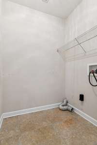 Laundry room located downstairs
