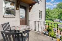 Cozy space for outdoor living just off the kitchen!