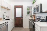 Back door to back patio!