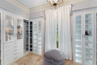 Another view of the accessory closet....