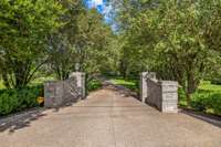 As you enter the property, the new entrance with gate welcomes you...